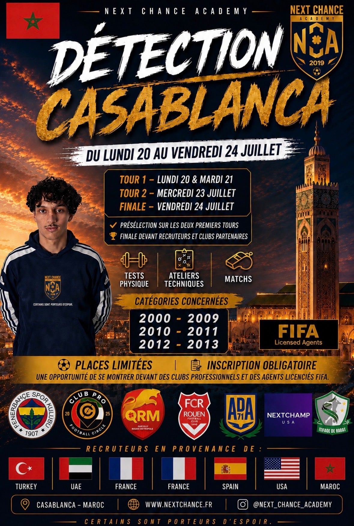 Casablanca (Maroc) 2010/2013 -  20 au 24 JUILLET 2026