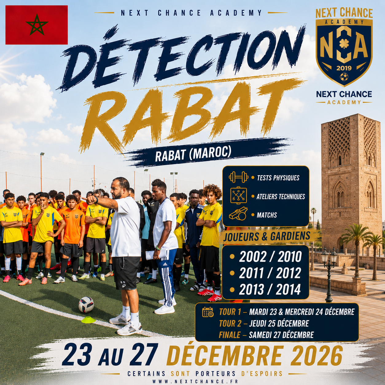 Rabat (Maroc) 2002/2014-  23 au 27 DECEMBRE 2026
