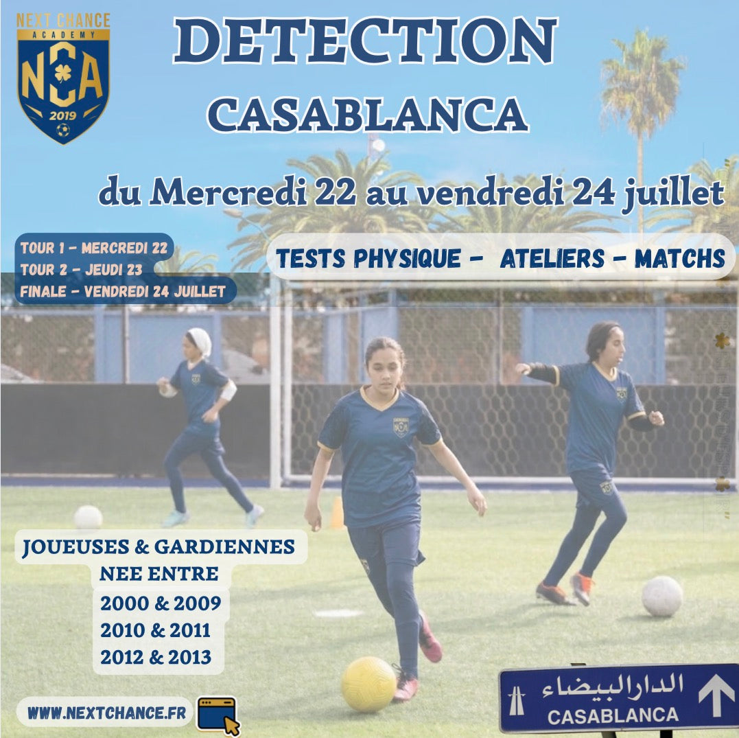 Casablanca (Maroc) FÉMININE 2000/2013 - 20 au 24 JUILLET 2026