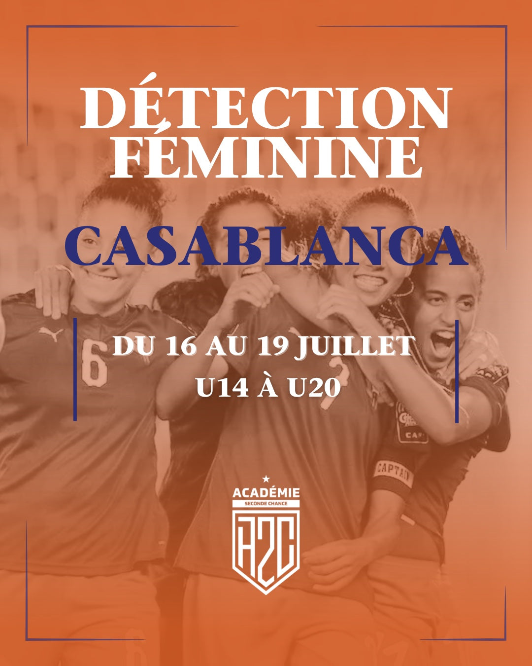 Casablanca (Maroc) U14-U16 Féminine -  16 au 19 Juillet 2025